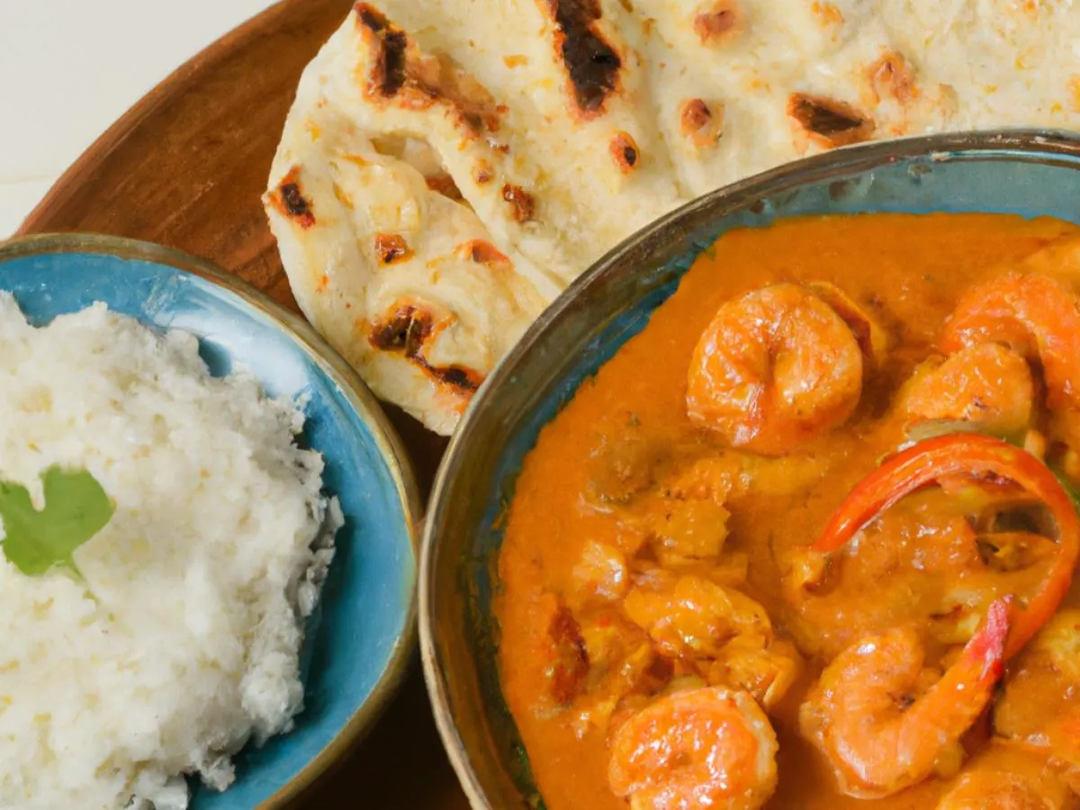 Shrimp Goan Curry Boxed Meal Shrimp Goan Curry Boxed Meal