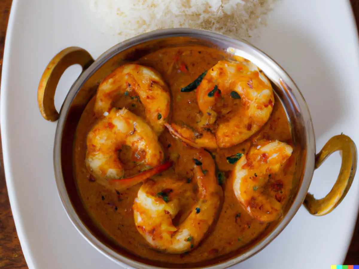 Shrimp Chettinad Boxed Meal Shrimp Chettinad Boxed Meal