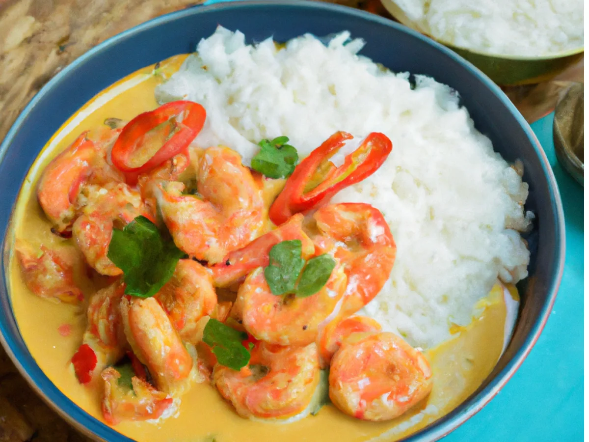 Shrimp Ginger Malai Curry Boxed Meal Shrimp Ginger Malai Curry Boxed Meal
