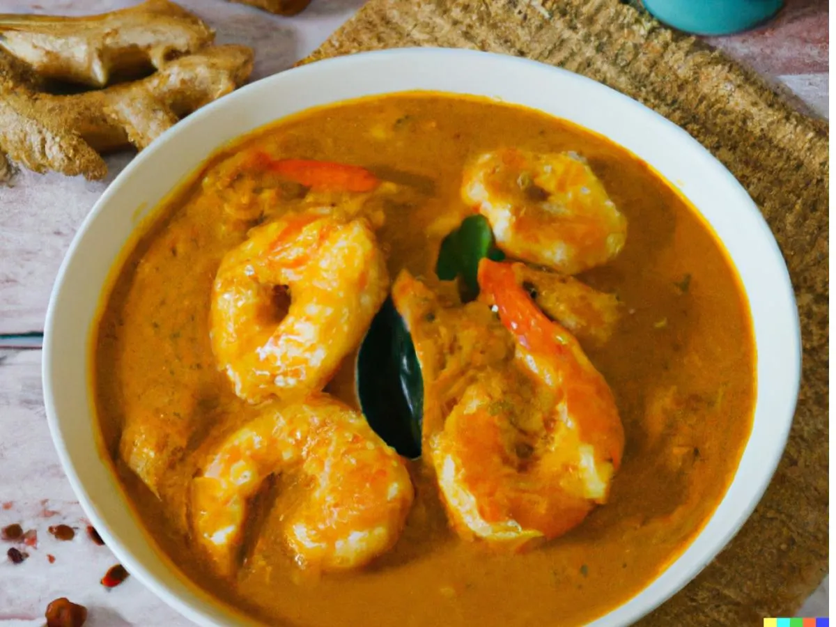 Shrimp Ginger Malai Curry Shrimp Ginger Malai Curry