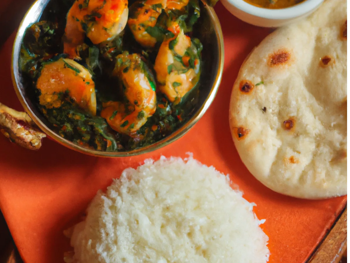 Shrimp Saag Boxed Meal Shrimp Saag Boxed Meal