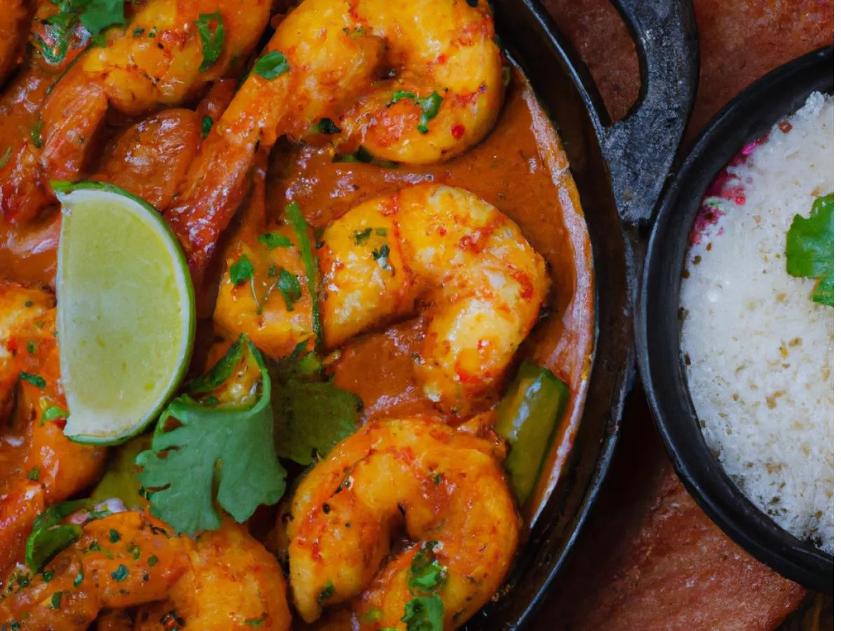 Shrimp Kadai Shrimp Kadai
