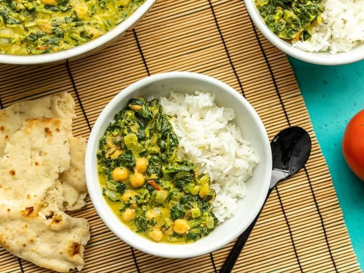 Saag Chana Boxed Meal Saag Chana Boxed Meal