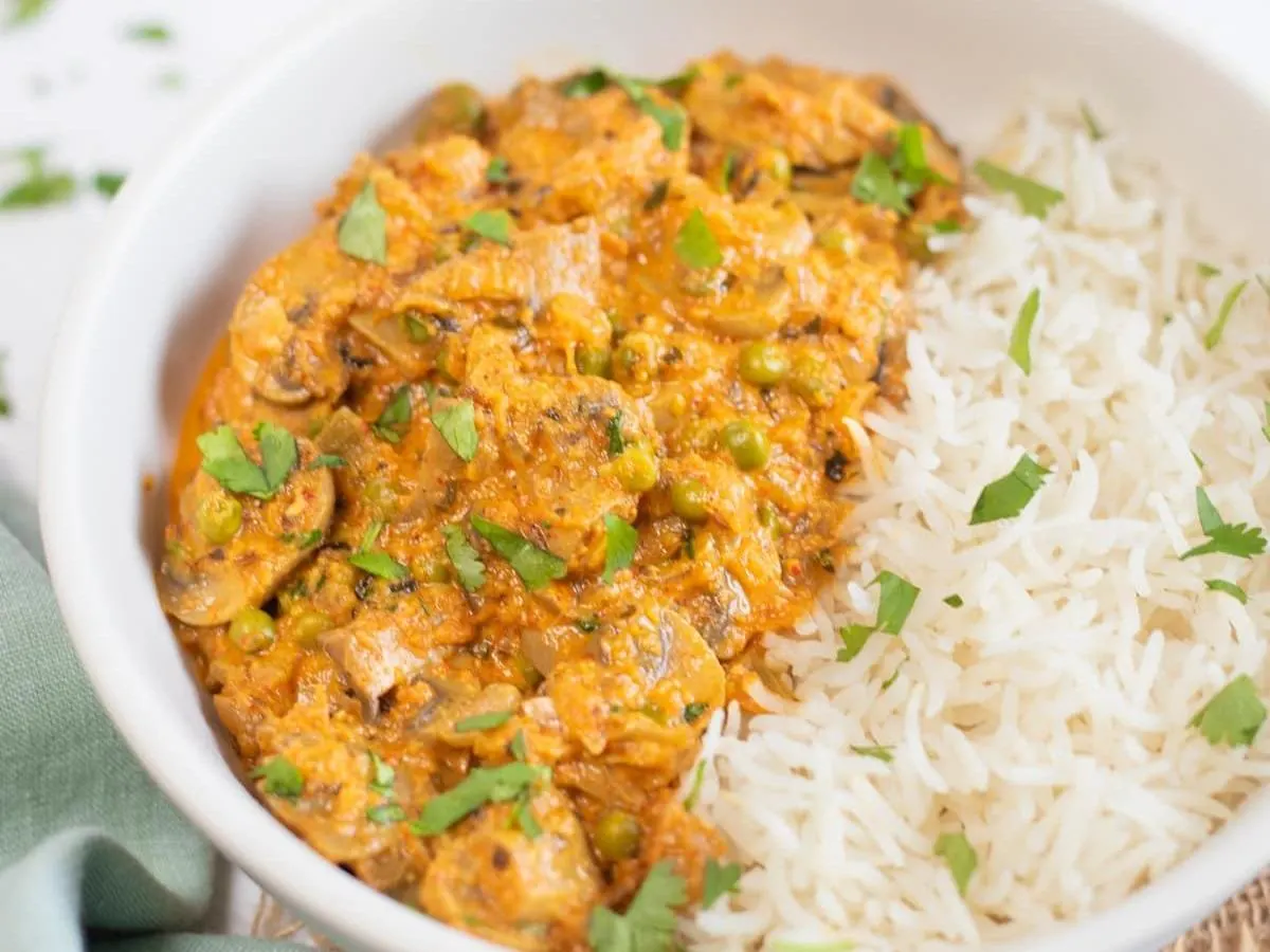 Mushroom Matar Boxed Meal Mushroom Matar Boxed Meal