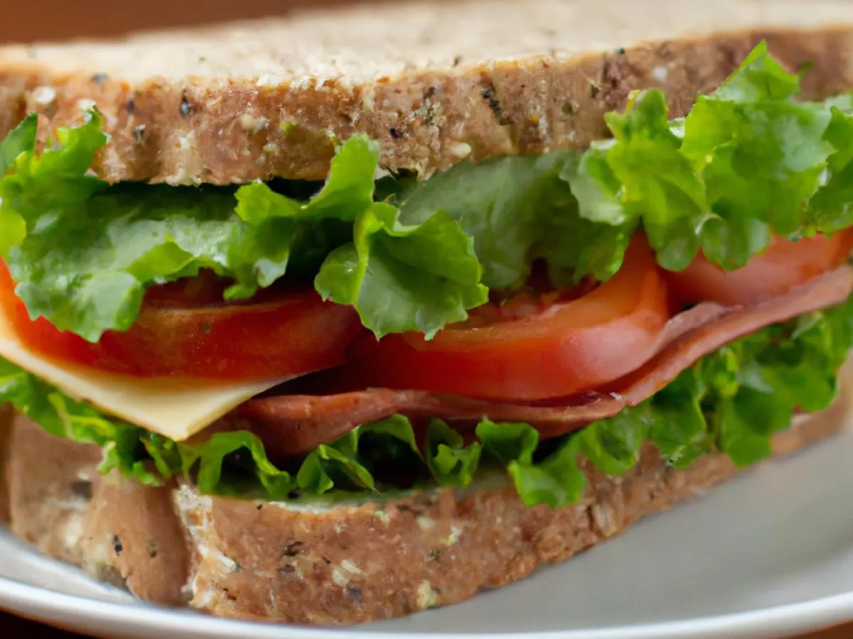 Vegan Sunrise Sandwich on Multigrain Bread Vegan Sunrise Sandwich on Multigrain Bread