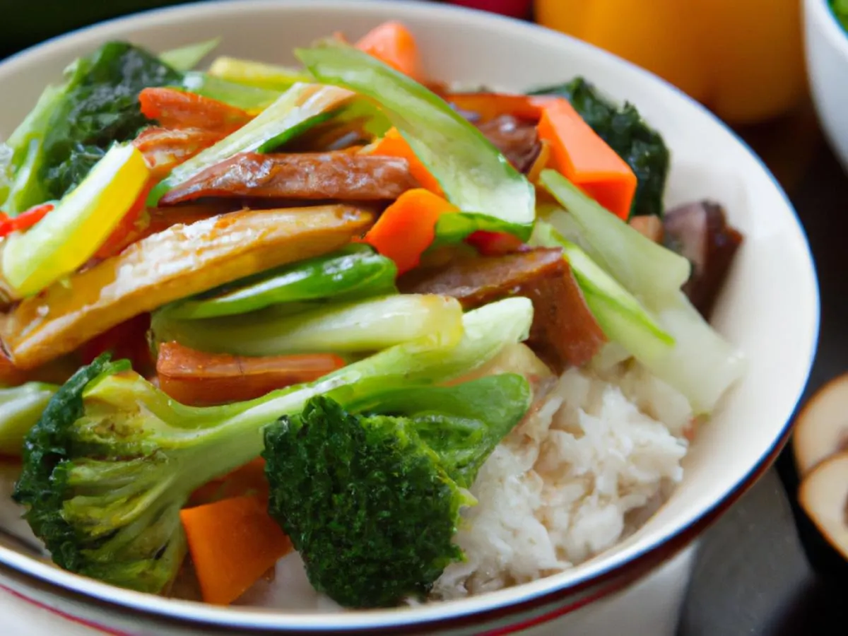 Chop Suey with Jasmine Rice and Broccoli Chop Suey with Jasmine Rice and Broccoli
