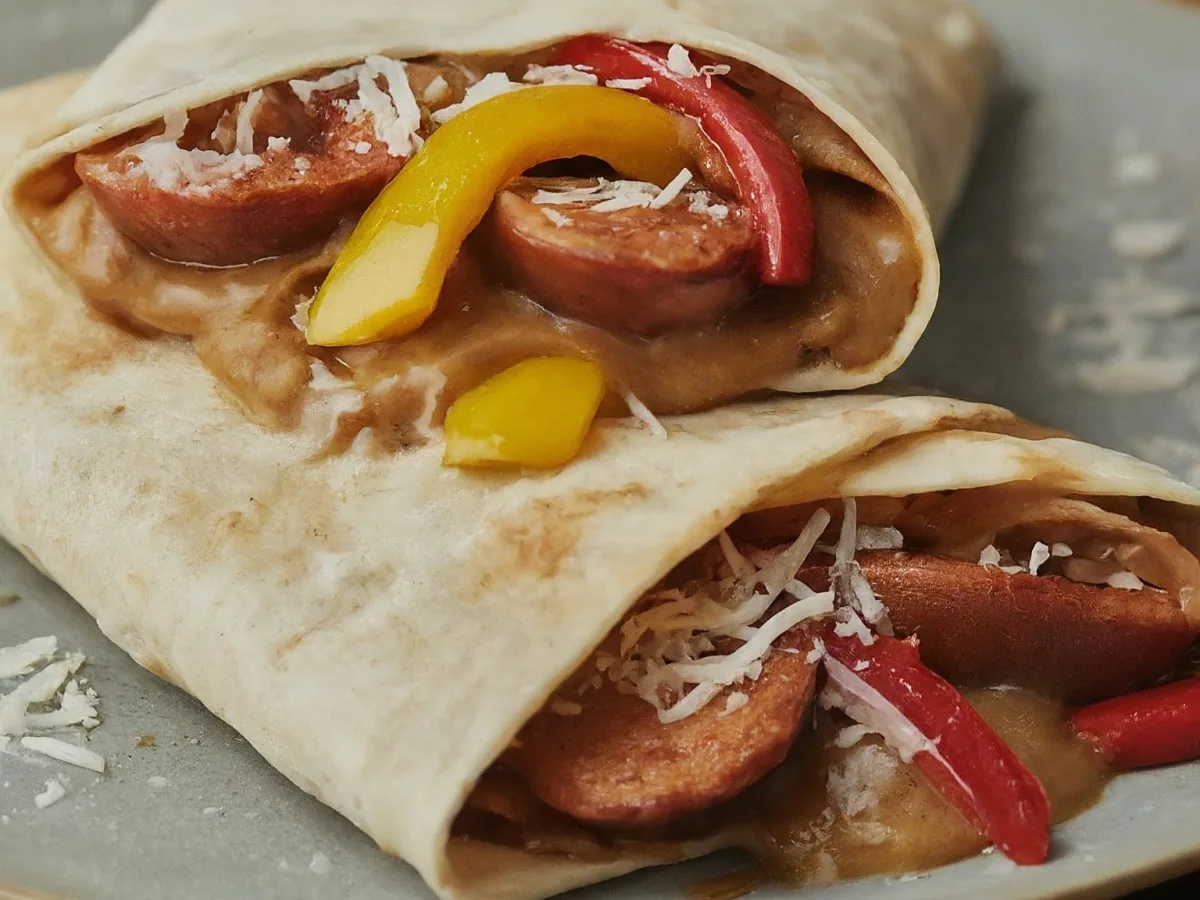 The Sausage Peppers Lonely Onions Club on a Wrap