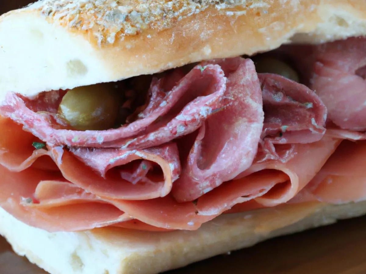 The Muffuletta Man on Gluten Free Bread
