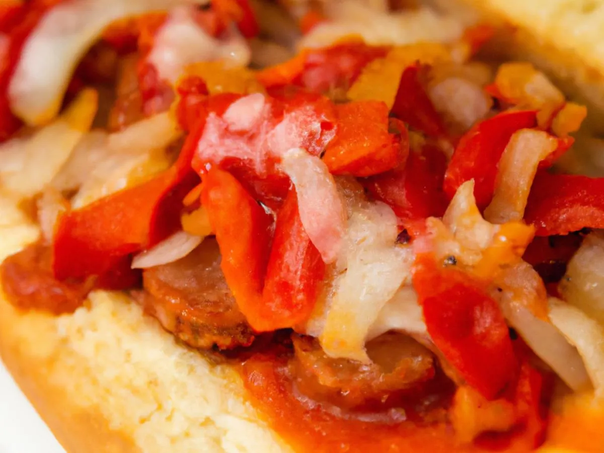 The Sausage Peppers Lonely Onions Club on Gluten Free Bread