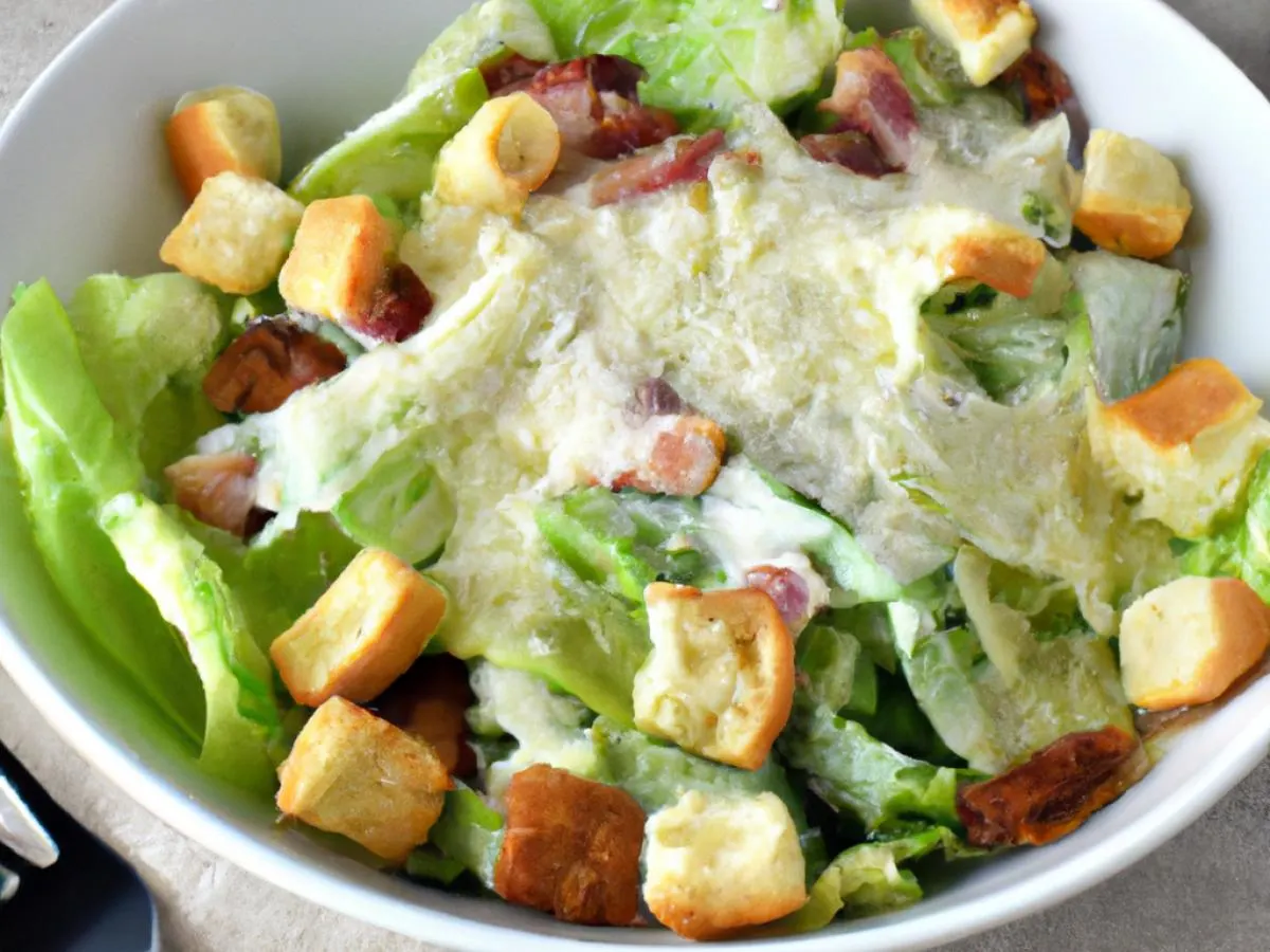 Zesty Caesar Salad with Bacon Zesty Caesar Salad with Bacon