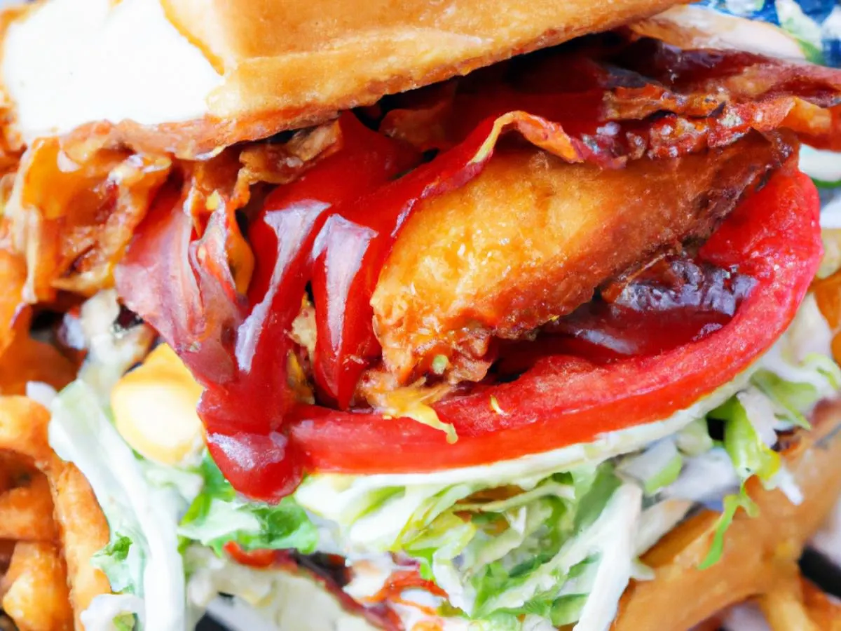 BBQ Crispy Chicken Stacker BBQ Crispy Chicken Stacker