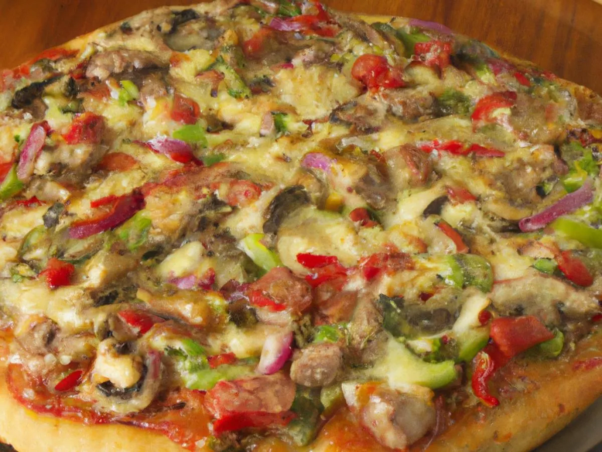 Gluten-Free Italian Garlic Supreme Pizza Gluten-Free Italian Garlic Supreme Pizza