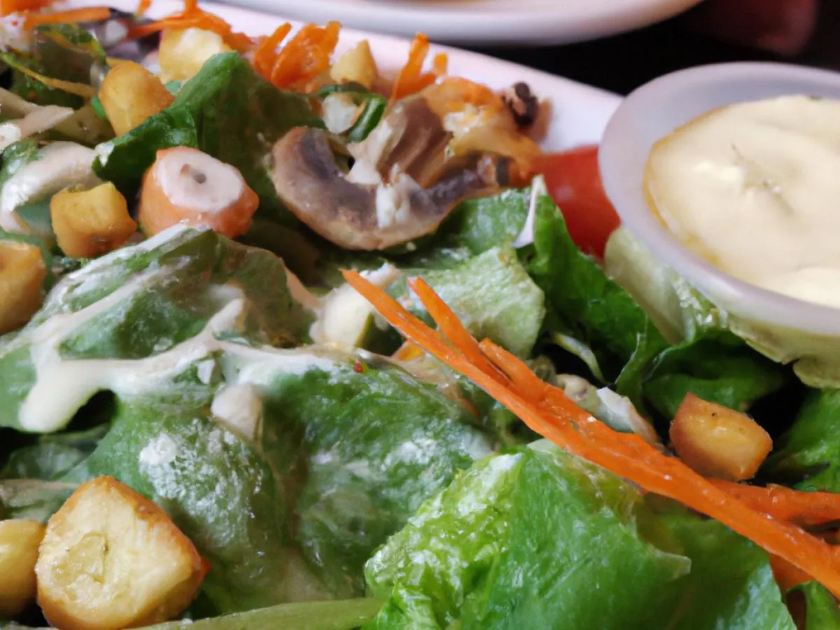 Individual Garden Salad with Thousand Island Dressing Individual Garden Salad with Thousand Island Dressing