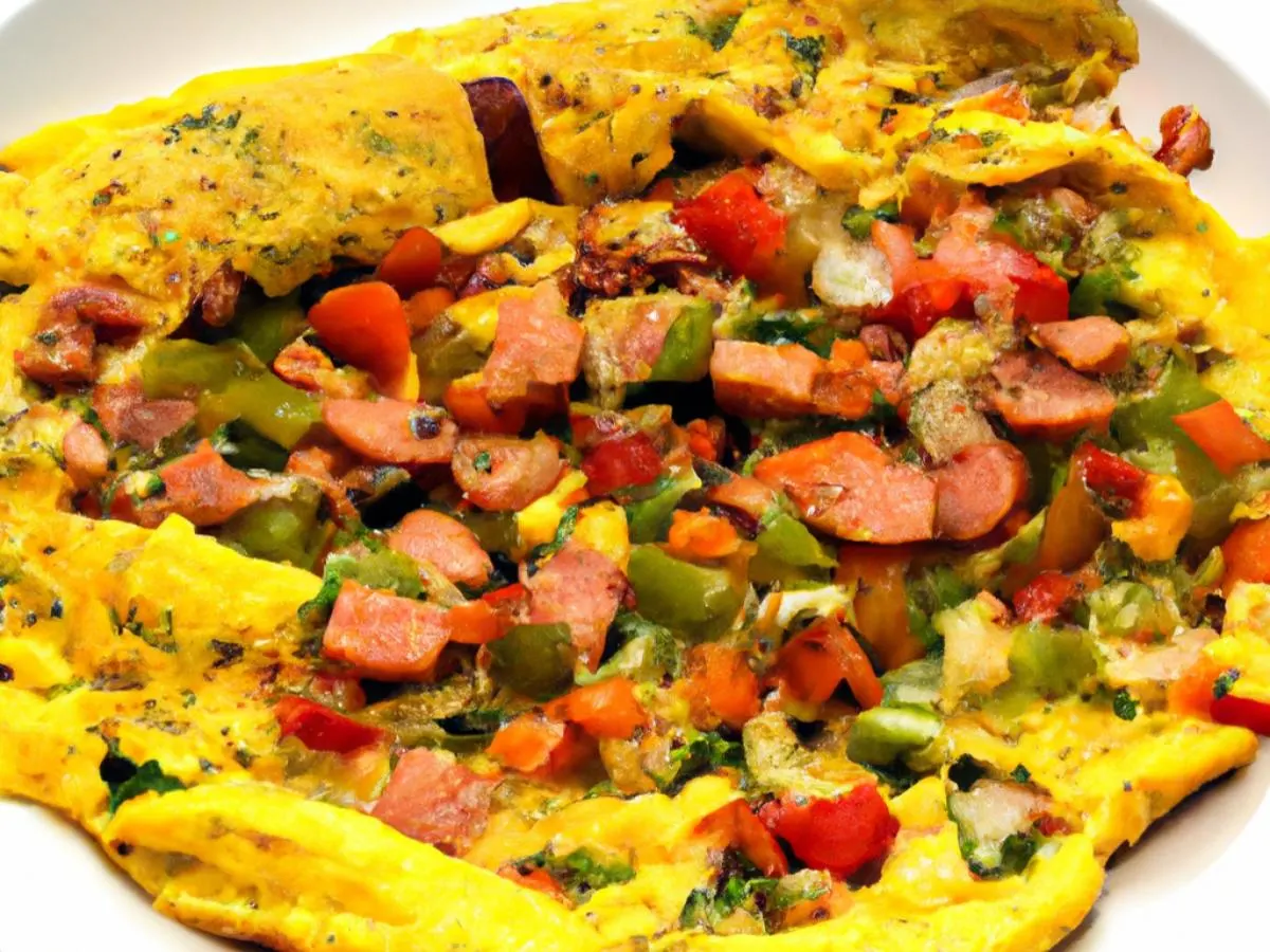 Country Omelette with Hash Browns Country Omelette with Hash Browns