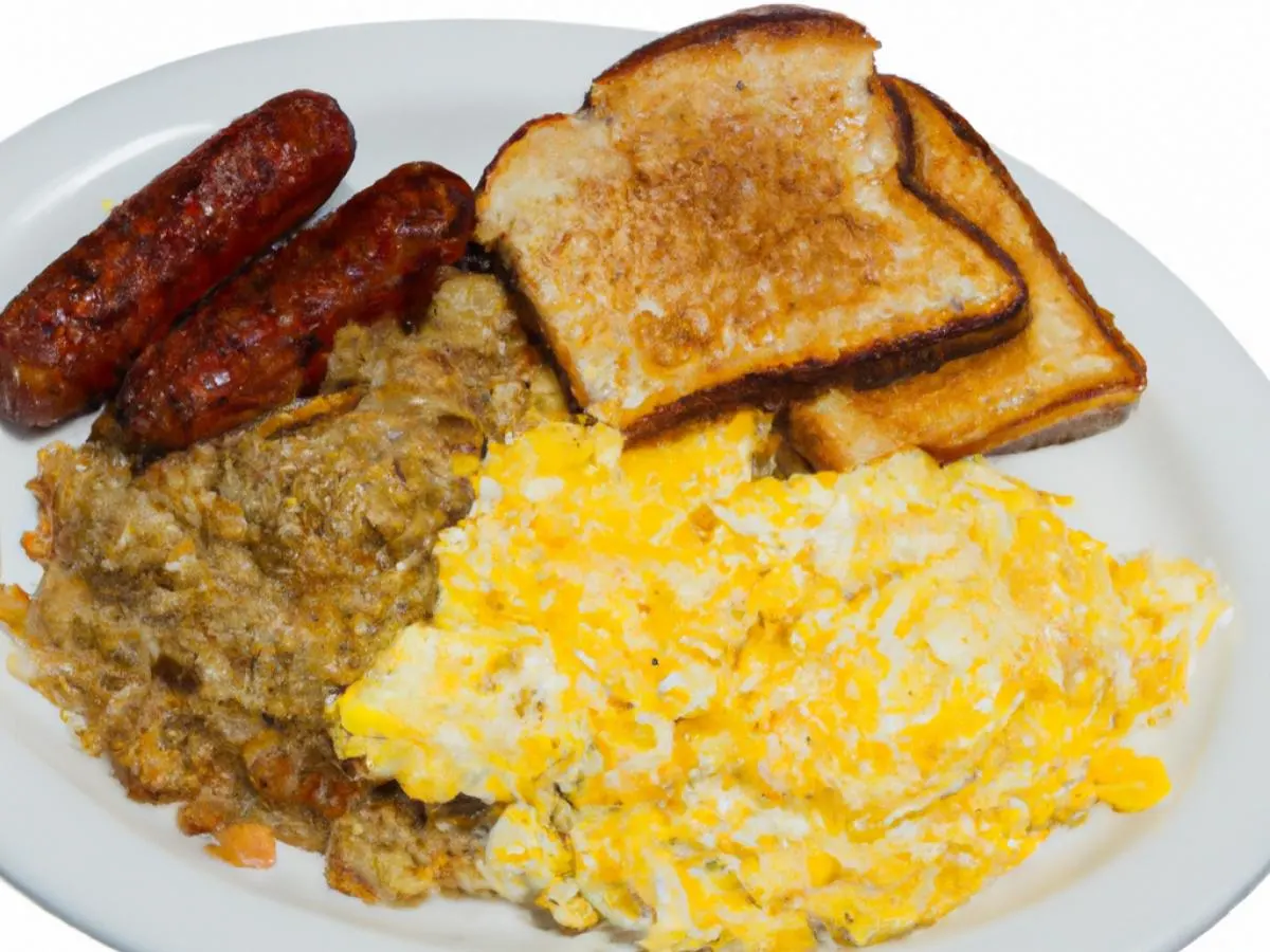 2 Eggs, Hash Browns and Sausage 2 Eggs, Hash Browns and Sausage