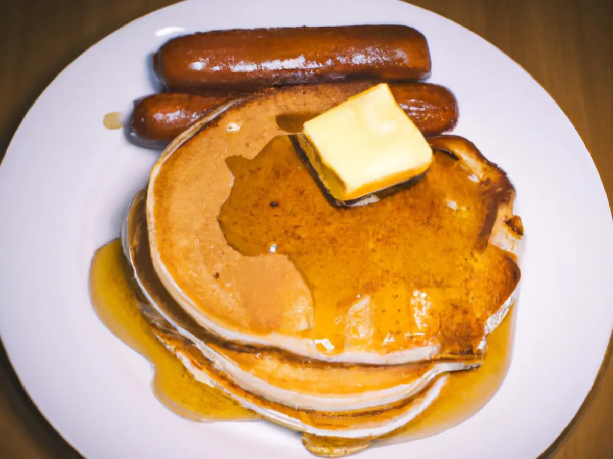 3 Pancakes and Sausage 3 Pancakes and Sausage