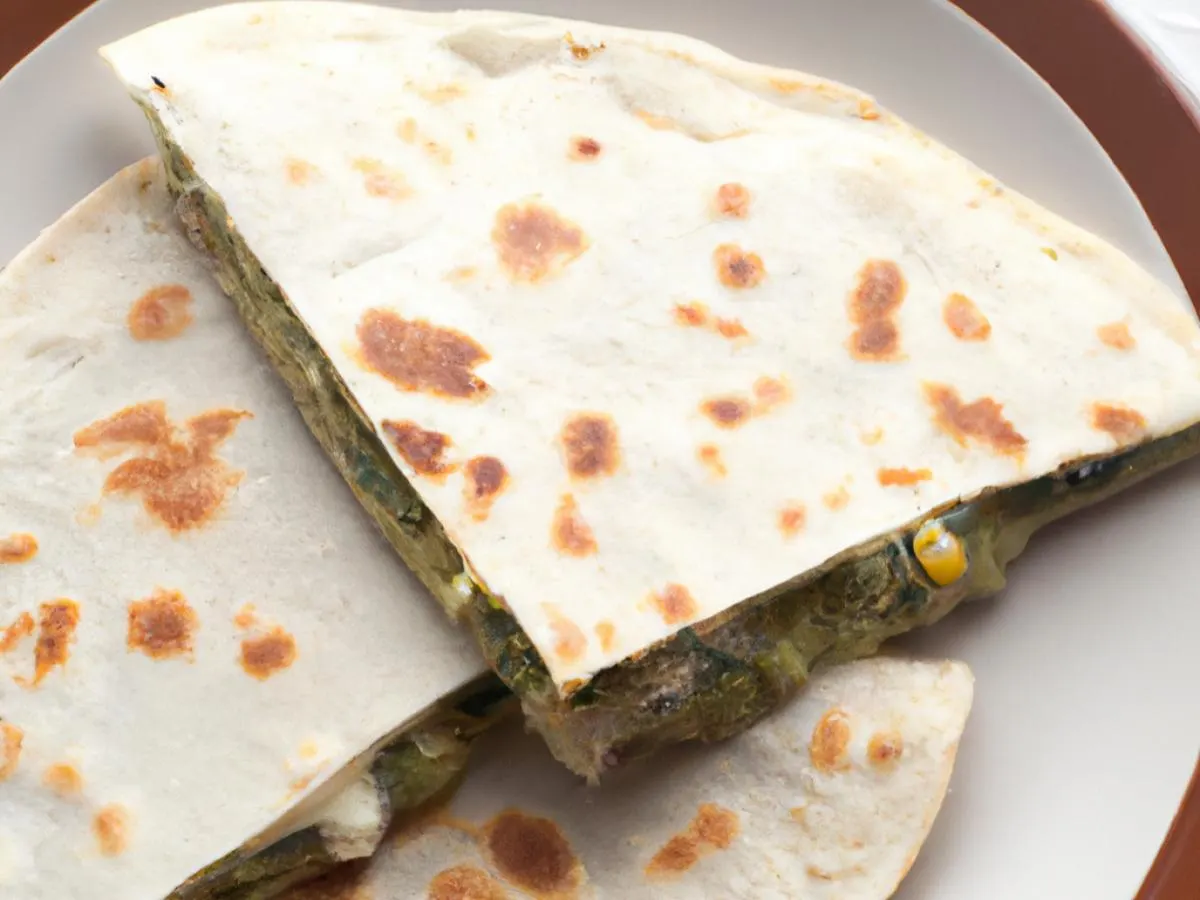 Black Bean Green Chile Quesadilla