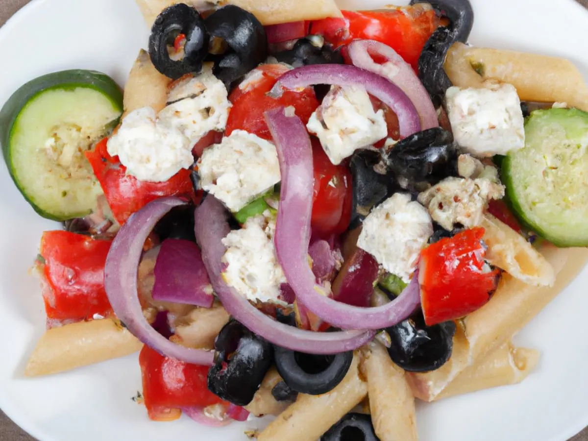 Pasta Salad for Gyros Bar
