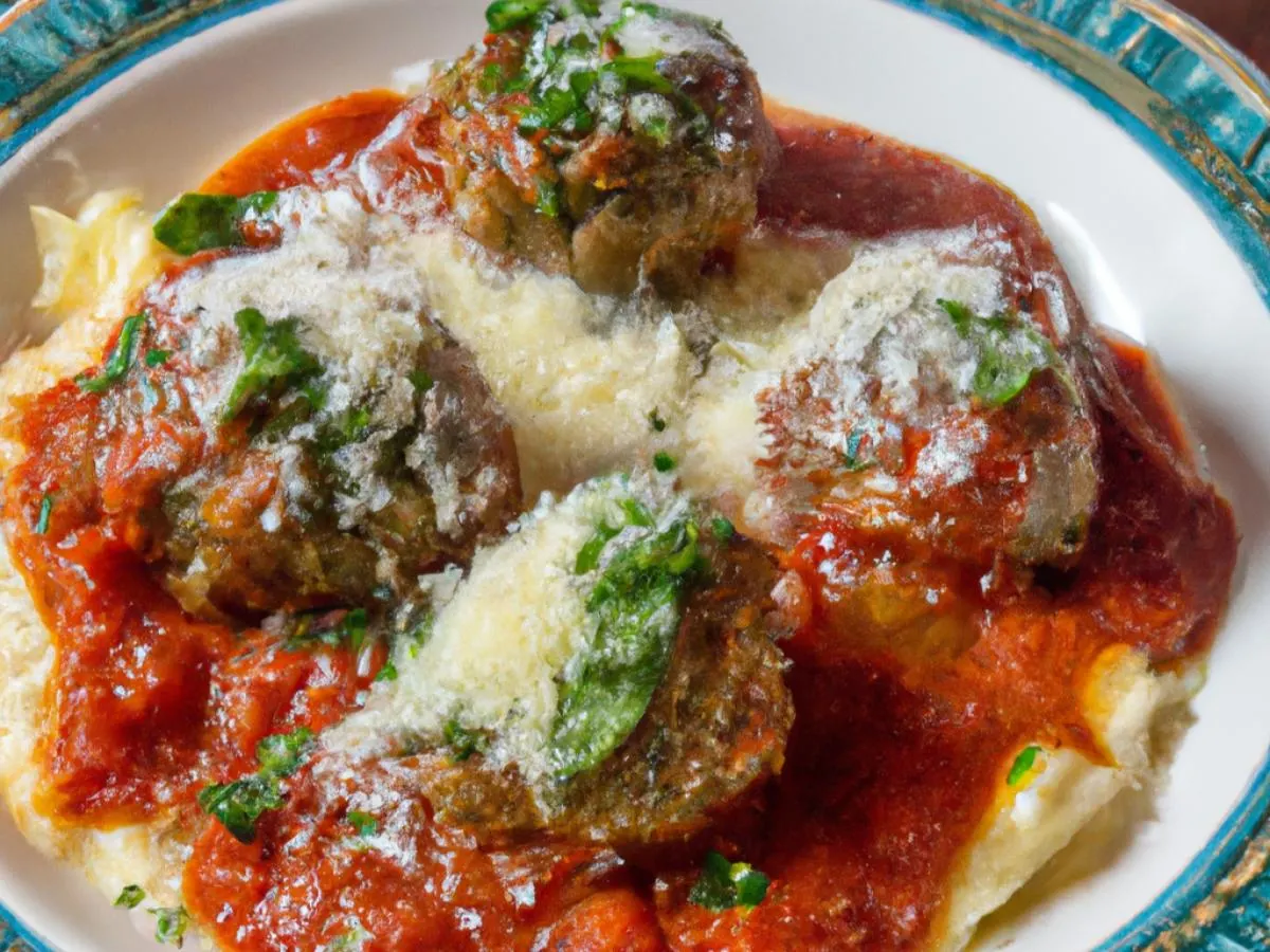Italian Meatballs and Polenta with Tomato Sugo Italian Meatballs and Polenta with Tomato Sugo