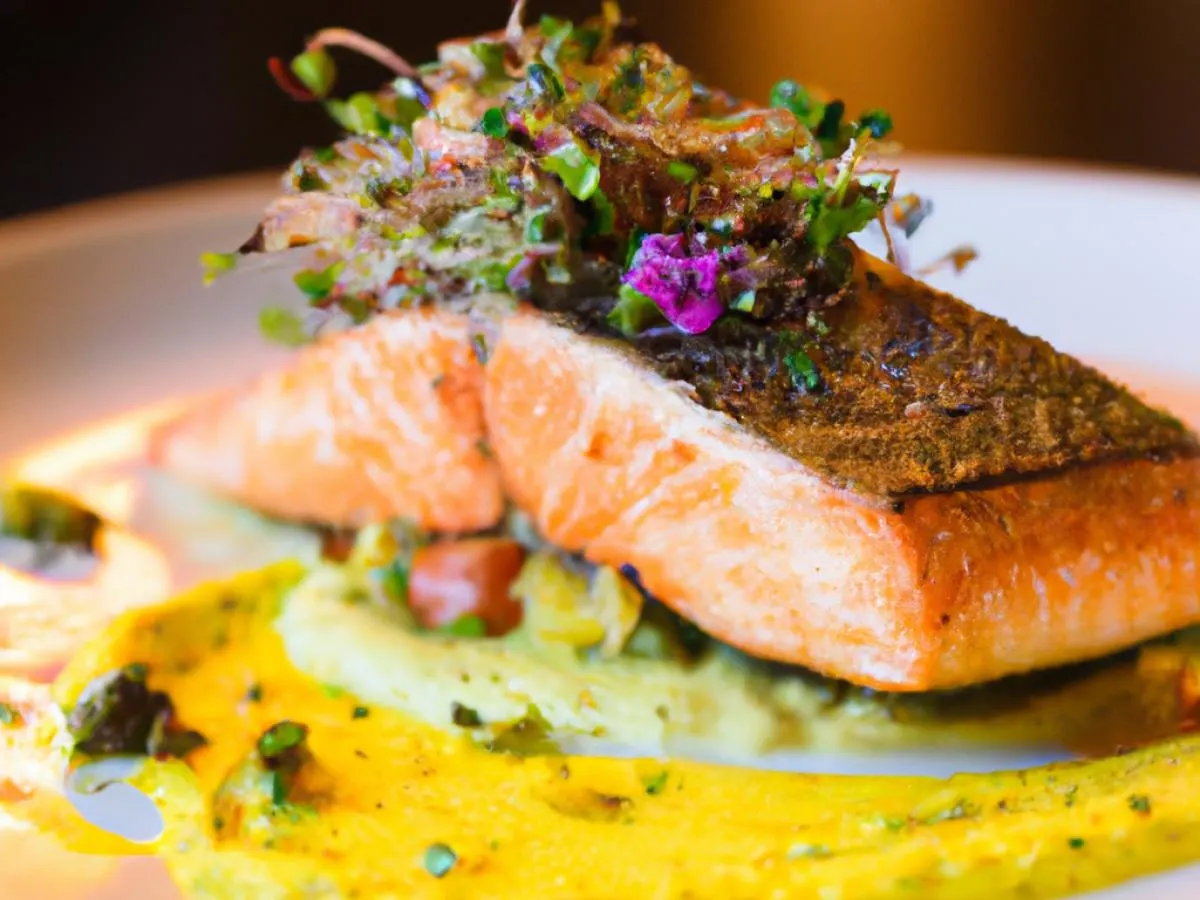 Light Carb Seared Salmon Fillet with Roasted Veggies Light Carb Seared Salmon Fillet with Roasted Veggies