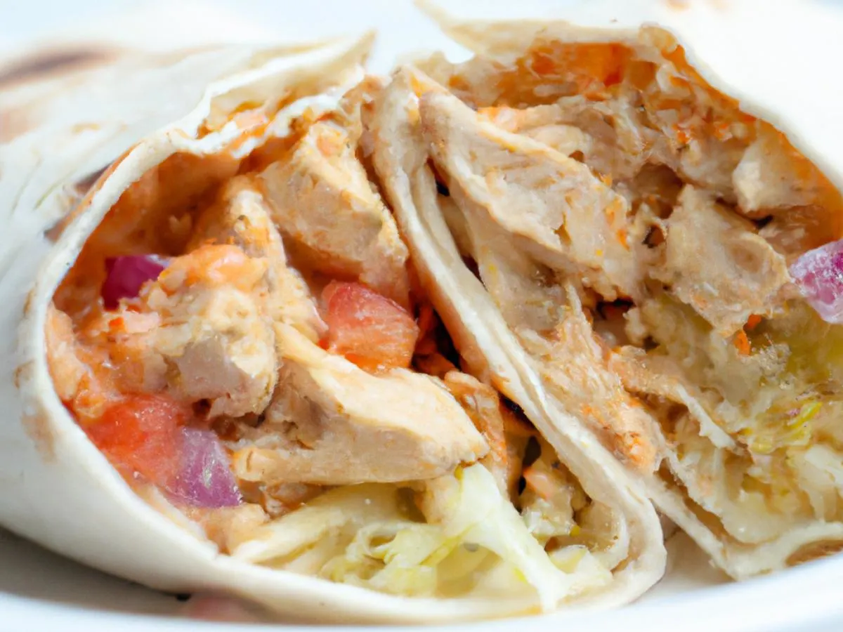 Chicken Shawarma Pita Wrap Chicken Shawarma Pita Wrap