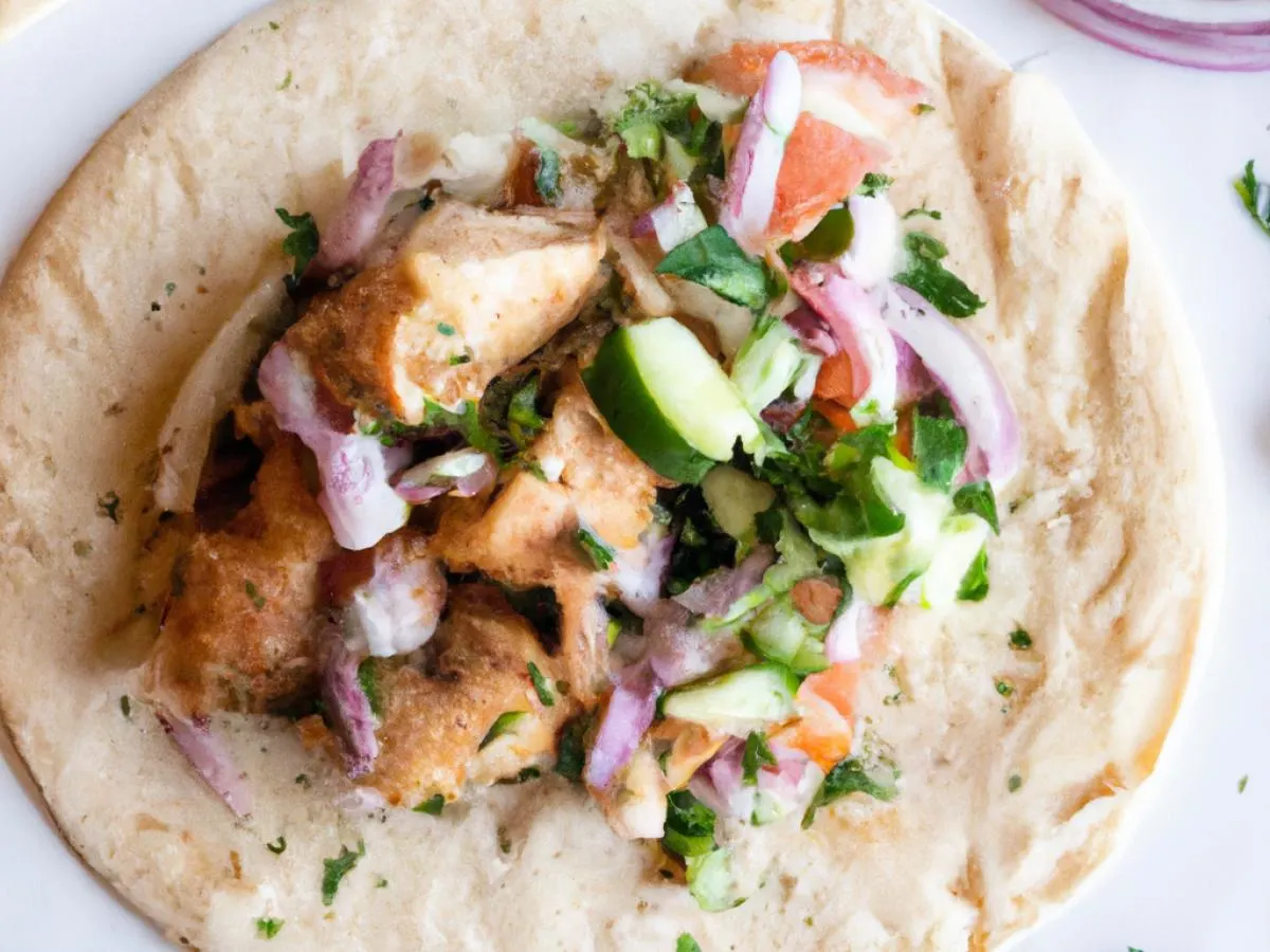 Chicken Kabob Pita Wrap Chicken Kabob Pita Wrap