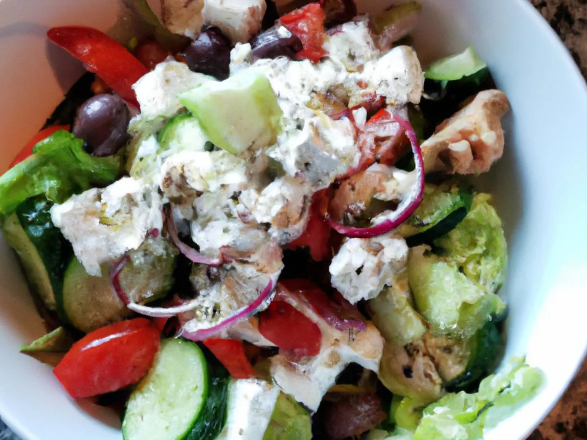 Greek Salad with Chicken Greek Salad with Chicken
