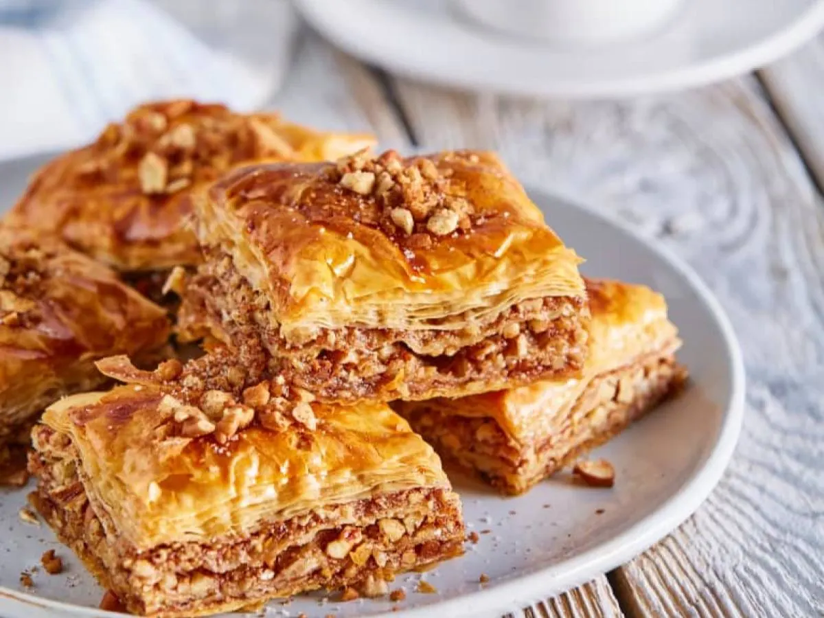 Walnut Baklava Box Walnut Baklava Box