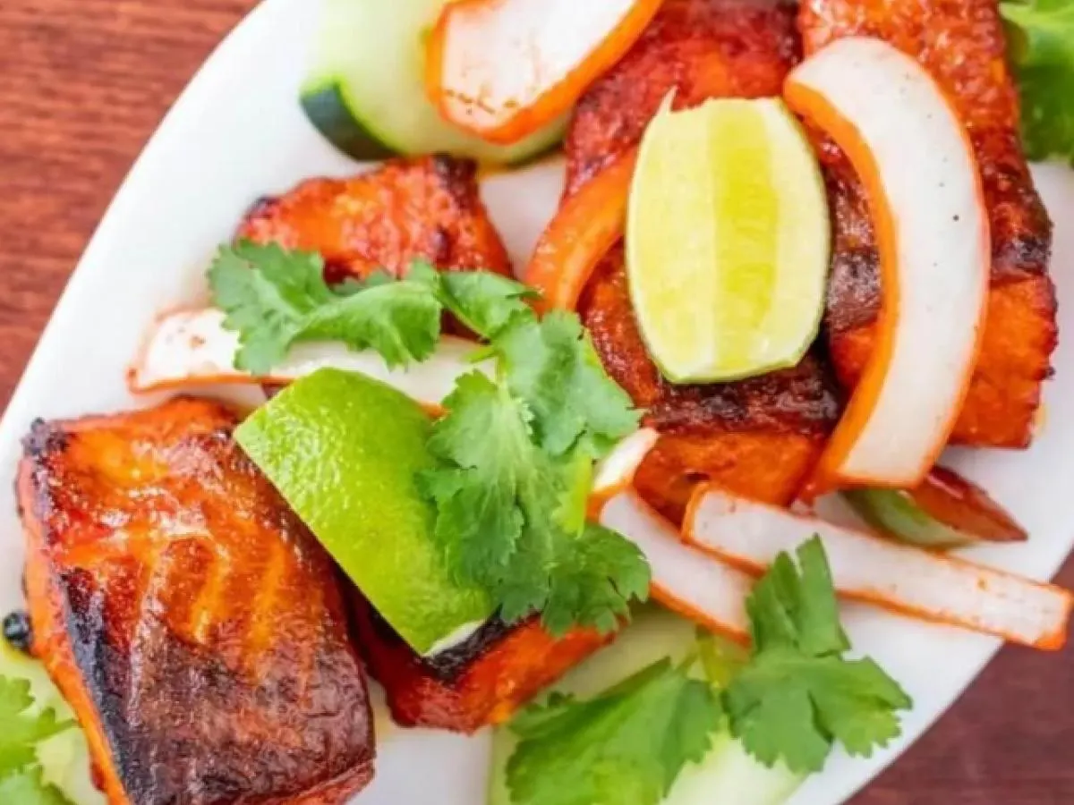 Grilled Salmon Tikka Grilled Salmon Tikka