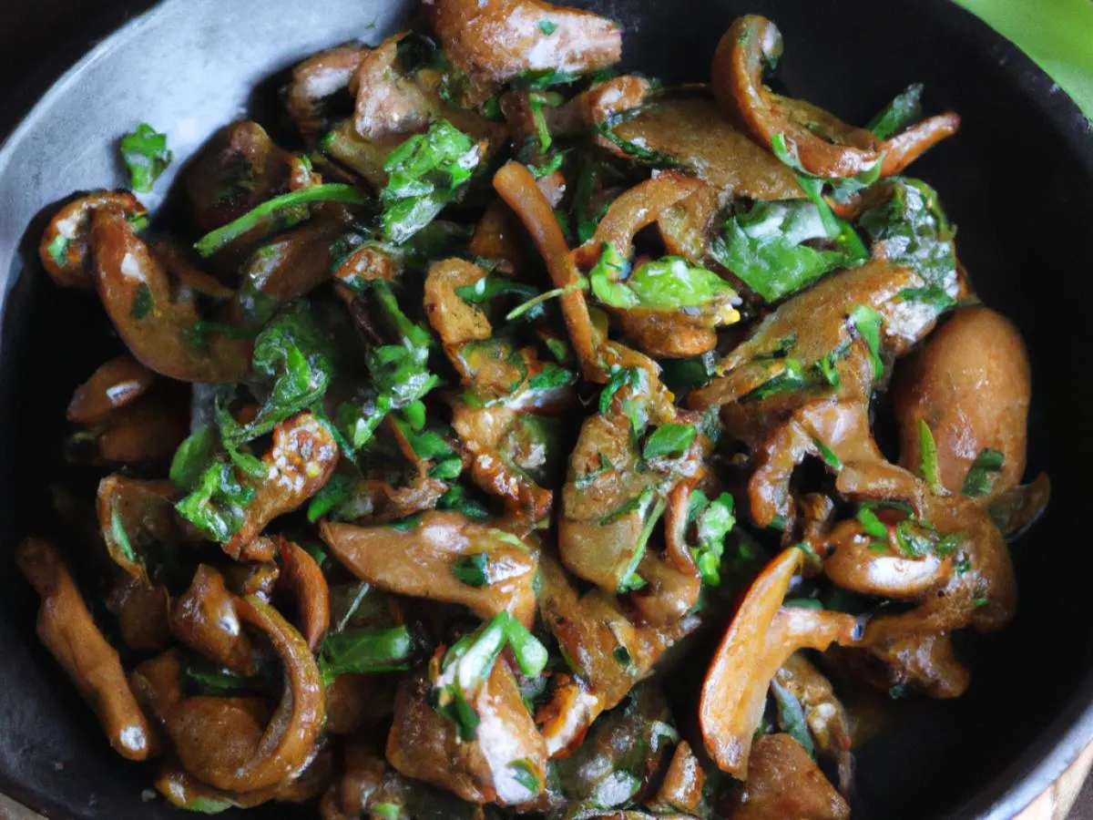 Mushroom Saag Mushroom Saag
