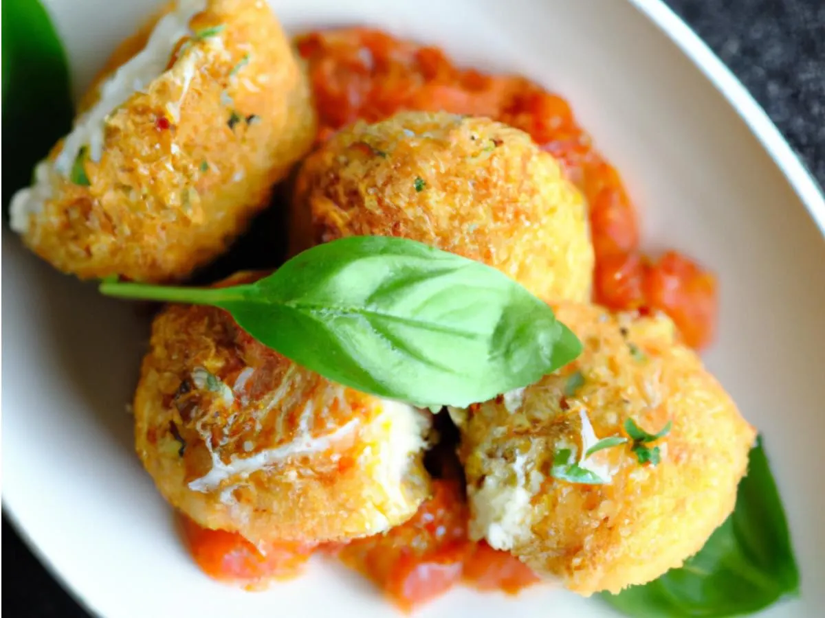 Roasted Tomato, Basil & Mascarpone Arancini Roasted Tomato, Basil & Mascarpone Arancini