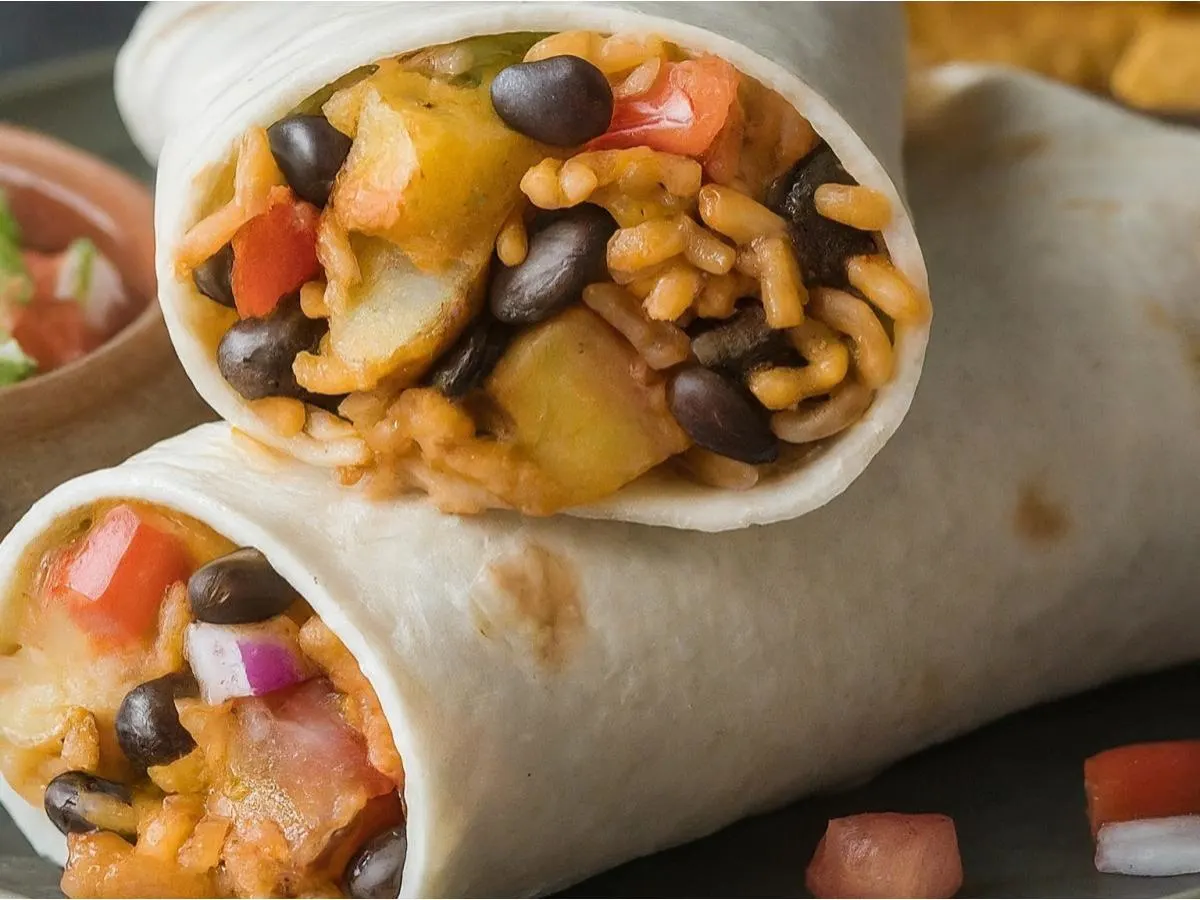 Rajas Potatoes & Peppers Burrito (Vegan)