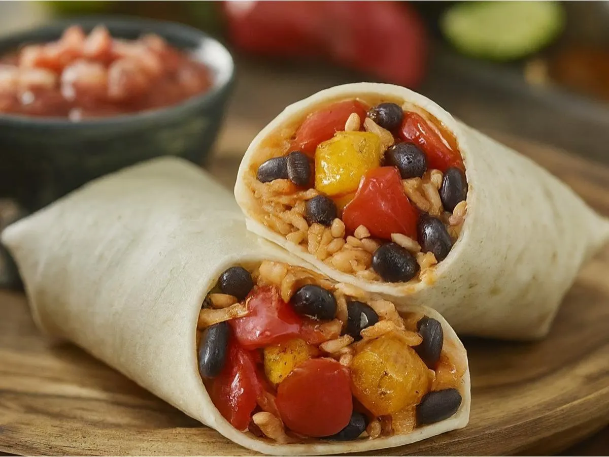Roasted Vegetables Burrito