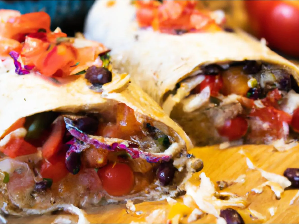 Roasted Vegetables Burrito (Vegetarian)