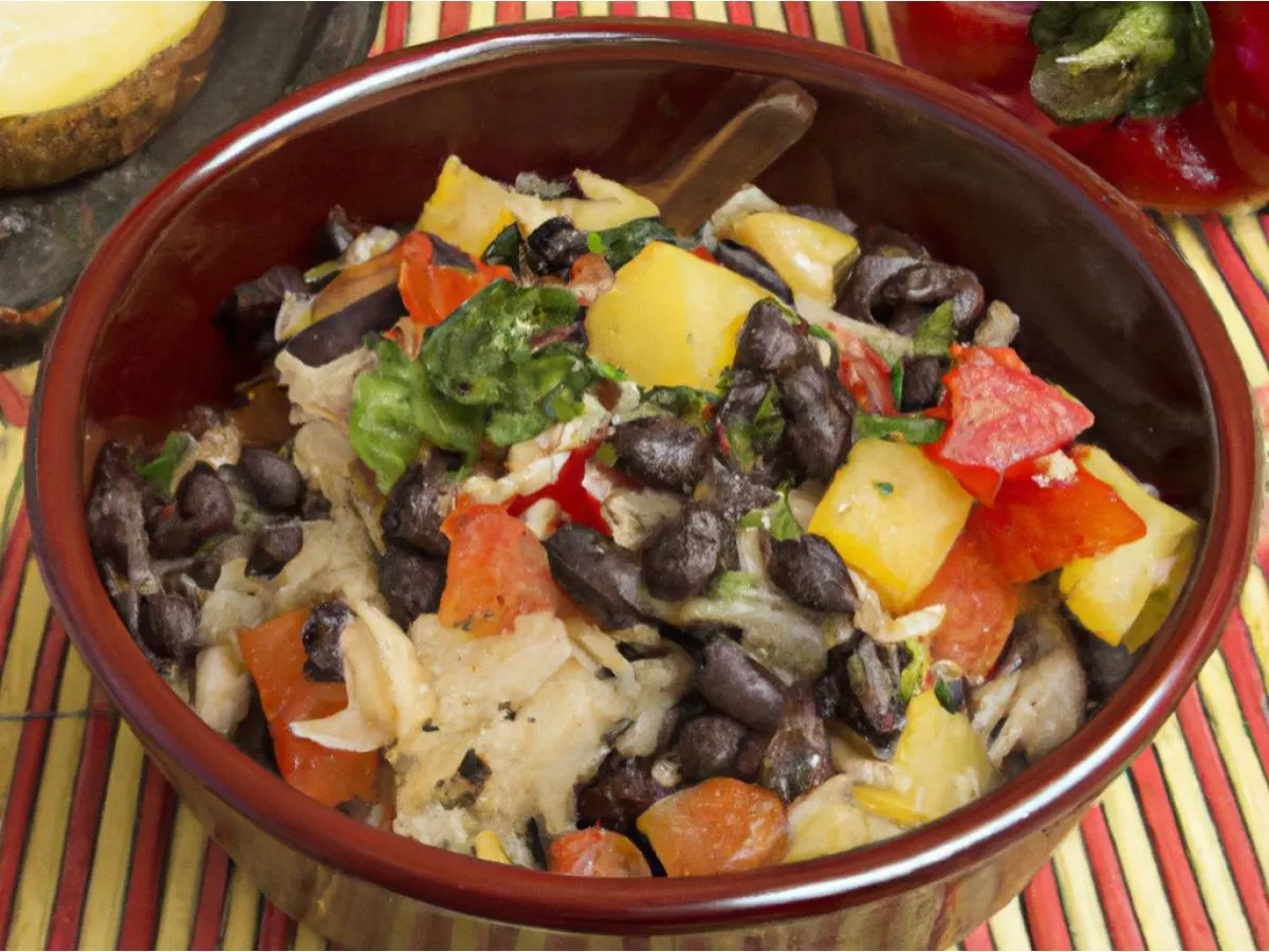 Rajas Potatoes & Peppers Rice Bowl (Vegan)