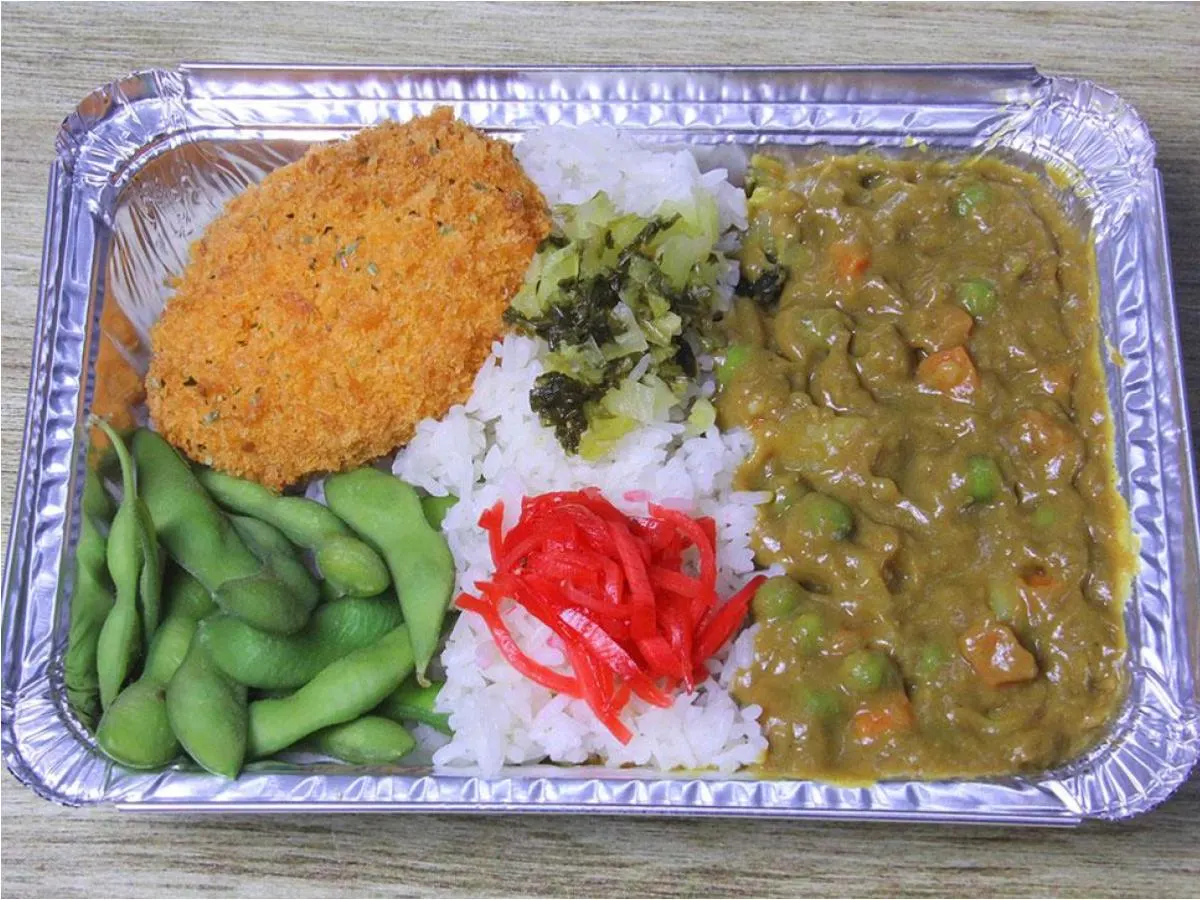 Veggie Potato Curry Bento Box