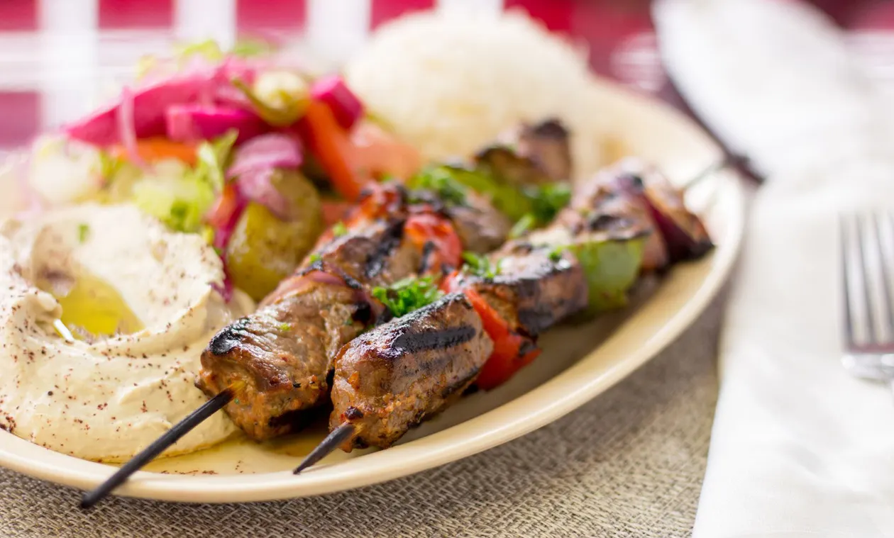 Beef Shish Kabobs Plate