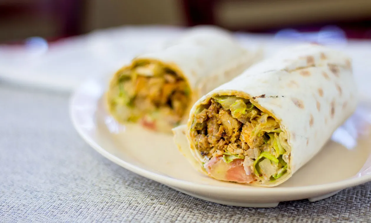 Chicken Shish Kabob Wrap