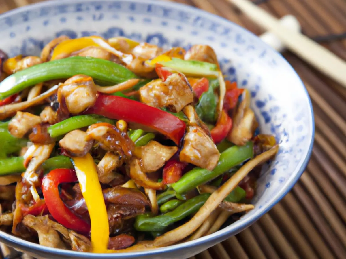 Kung Pao Chicken with Vegetable Chow Mein