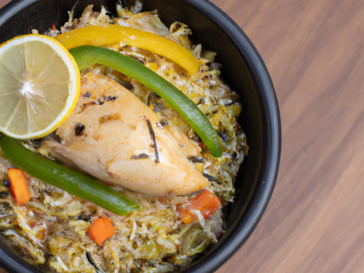 Lemon Chicken with Vegetable Fried Rice