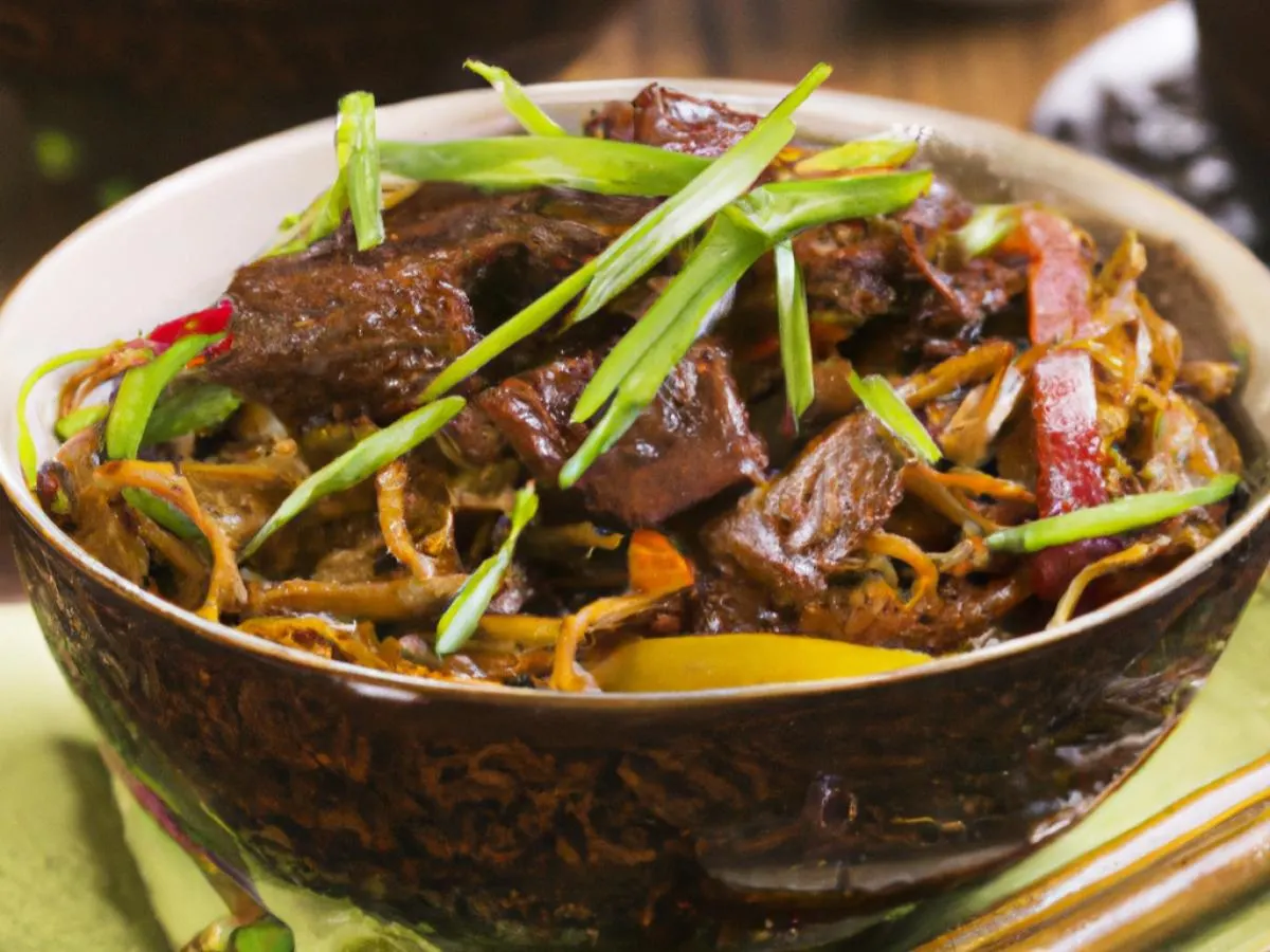 Mongolian Beef with Vegetable Chow Mein