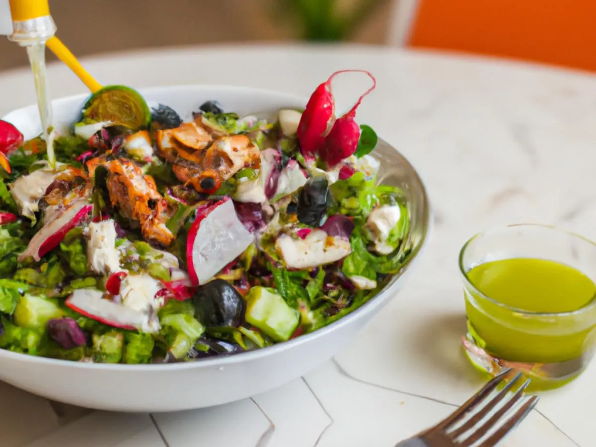 Greek Entree Salad with Chicken Shawarma