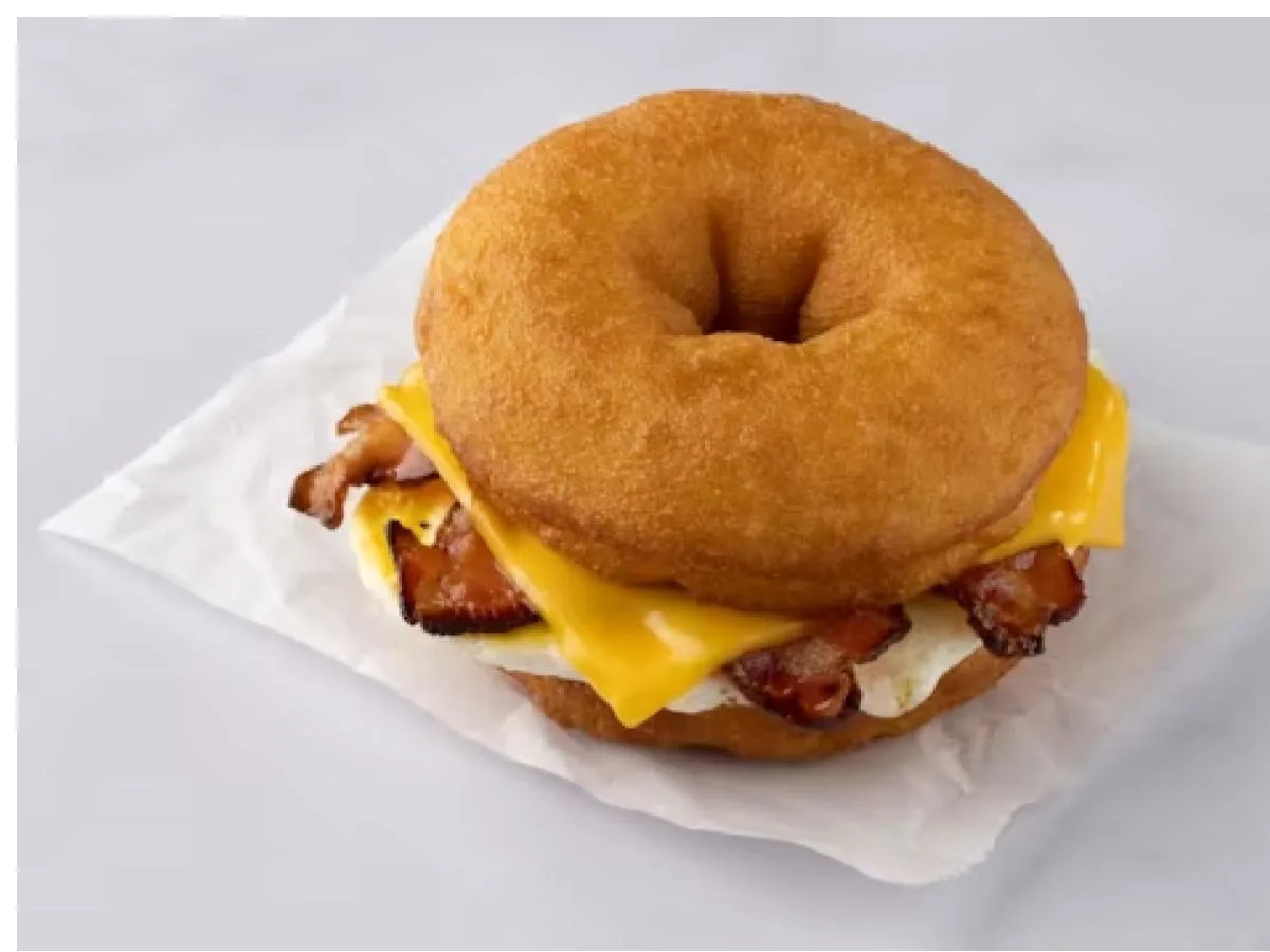 Bacon Egg and Cheese Donut Bacon Egg and Cheese Donut
