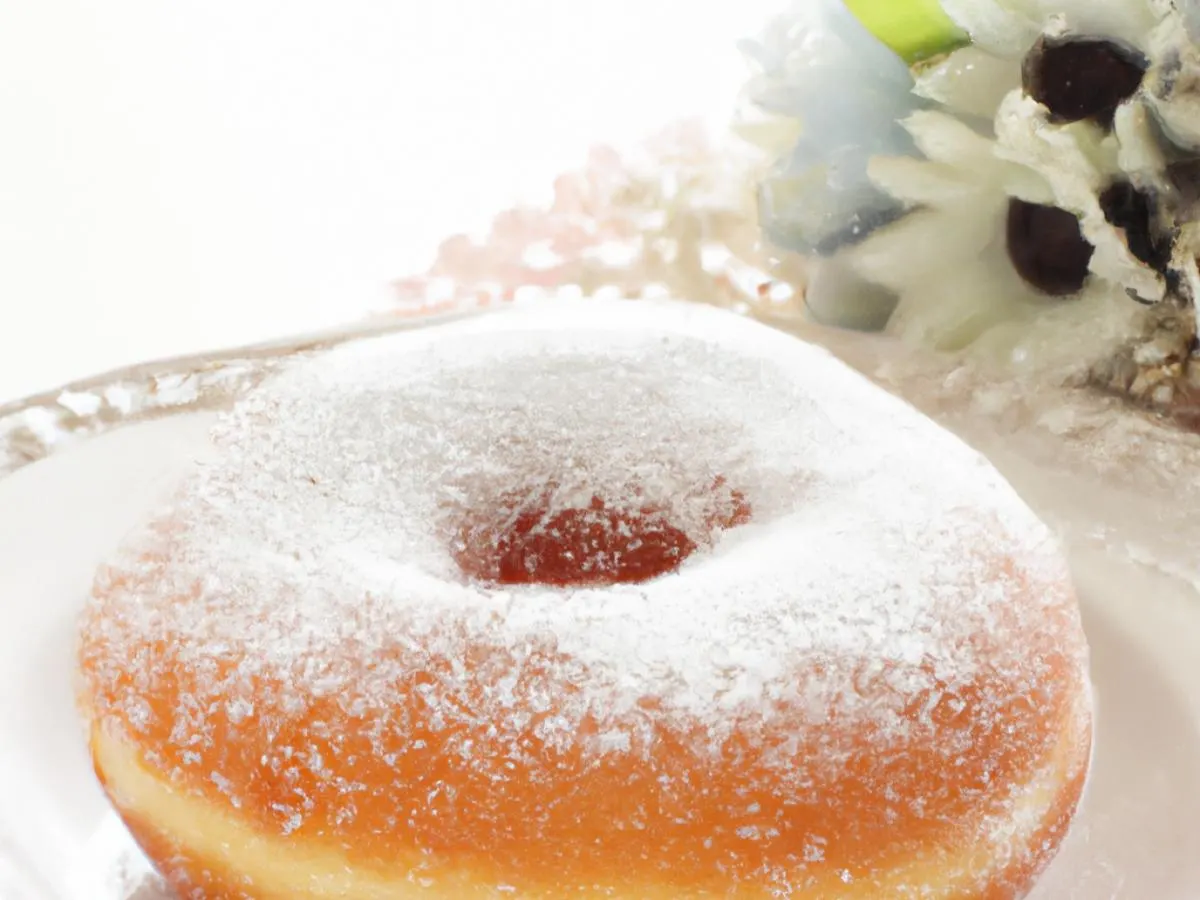 Powdered Sugar Donut Powdered Sugar Donut