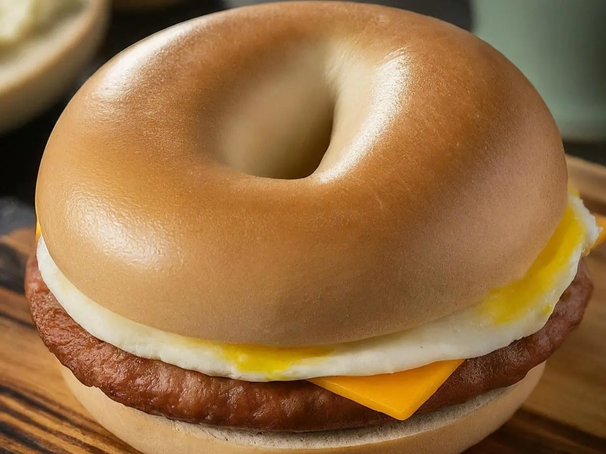 Sausage Egg and Cheese Plain Bagel Sausage Egg and Cheese Plain Bagel