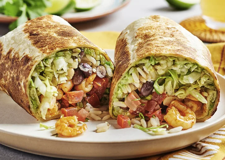 Gluten Free Grilled Shrimp Burrito Gluten Free Grilled Shrimp Burrito