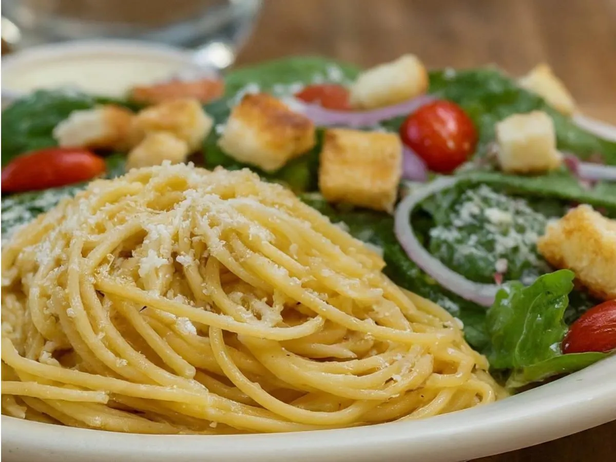 Spaghetti with Butter, Garlic and Parmesan Spaghetti with Butter, Garlic and Parmesan
