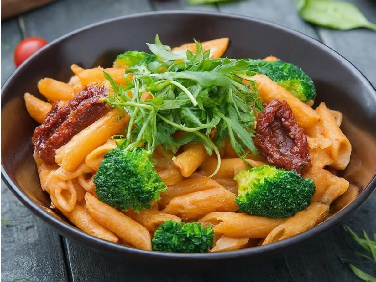 Pasta Primavera with Red Sauce Pasta Primavera with Red Sauce