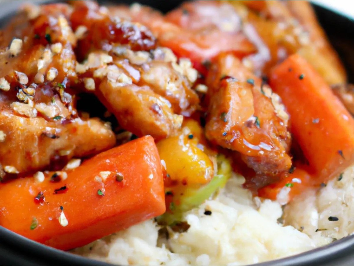 Chicken Teriyaki with Rice & Vegetables Chicken Teriyaki with Rice & Vegetables