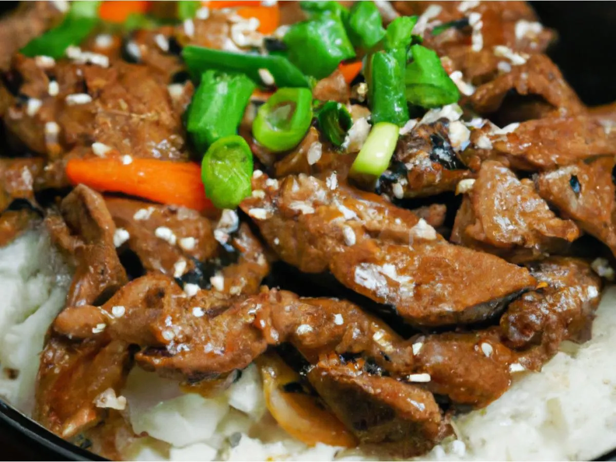 Beef Teriyaki with Rice & Vegetables Beef Teriyaki with Rice & Vegetables